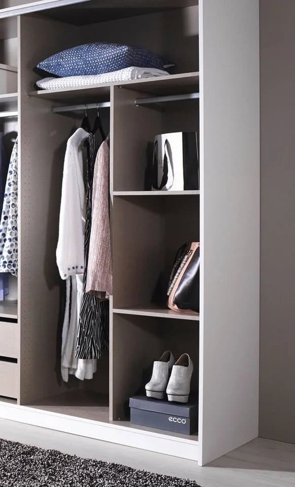 Rauch Inneneinteilung Leinenoptik Beige mit 2 Einlegeböden