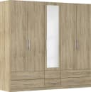 Rauch Kleiderschrank Hersbruck mit Spiegeltüren und 6 Schubladen Bild 2