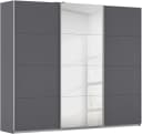 Rauch Schwebetürenschrank KULMBACH Grau Metallgriffe Bild 2