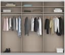 Rauch Schwebetürenschrank KULMBACH Grau Metallgriffe Bild 5