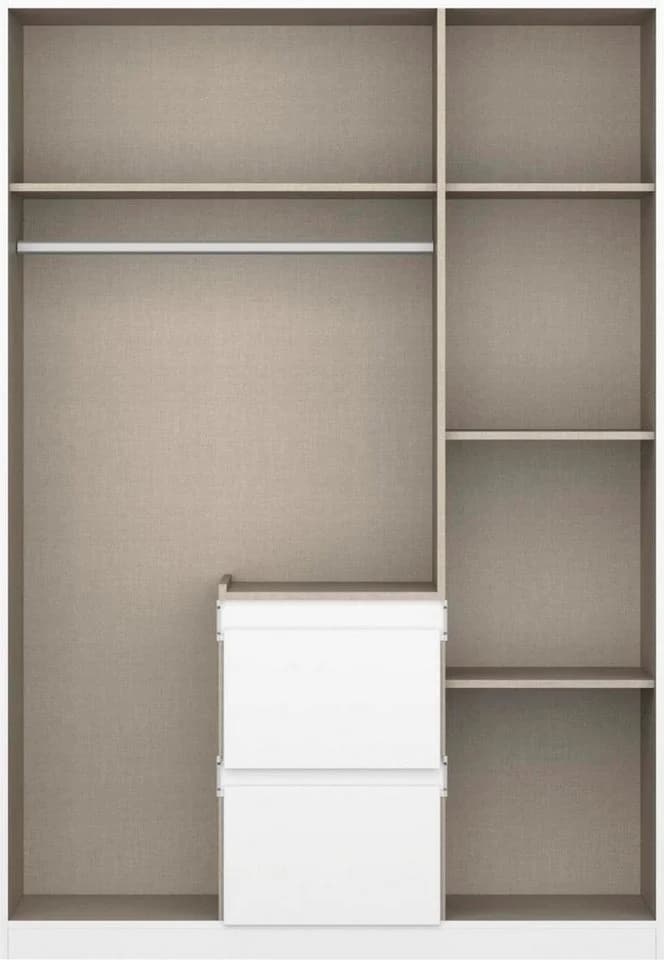 Rauch NIDDA Drehtürenschrank Weiß Push-to-Open - Bild 4