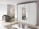 Rauch Borba Drehtürenschrank Weiß mit Spiegeln Bild 1