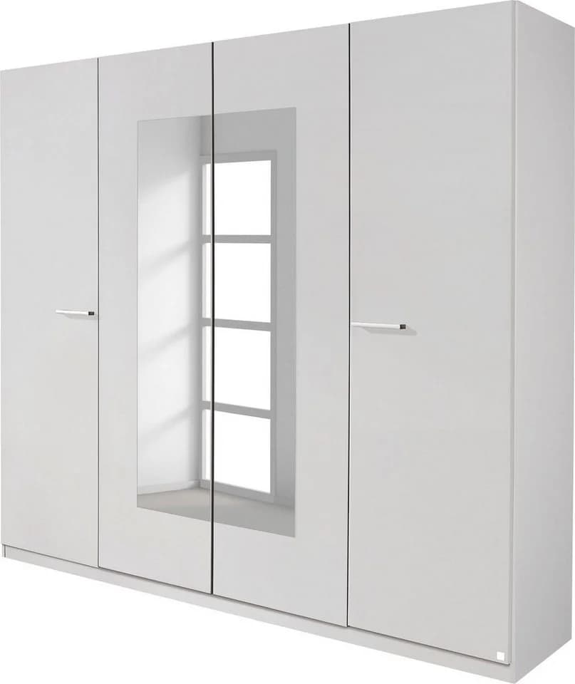 Rauch Borba Drehtürenschrank Weiß mit Spiegeln - Bild 5