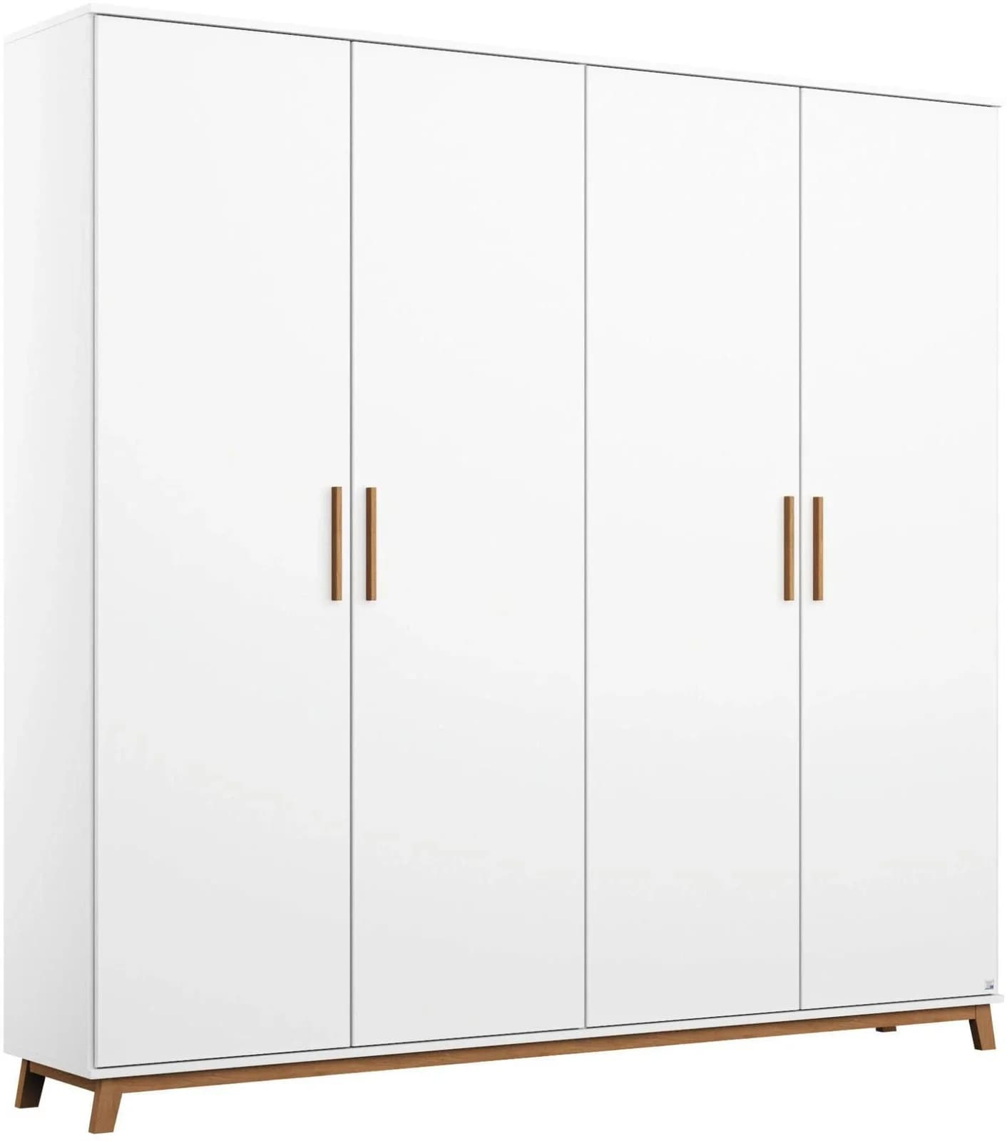 Rauch Kleiderschrank Carlsson Weiß Eiche Massiv
