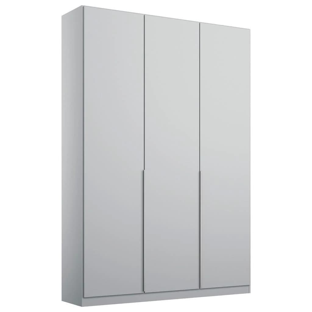 Rauch Möbel Drehtürenschrank Alabama Hellgrau Holzwerkstoff 4 Fächer 136x229x54 cm