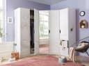 Schrank-Set RAUCH Freiham 3-tlg. Weiß Hochglanz Holzwerkstoff Bild 1