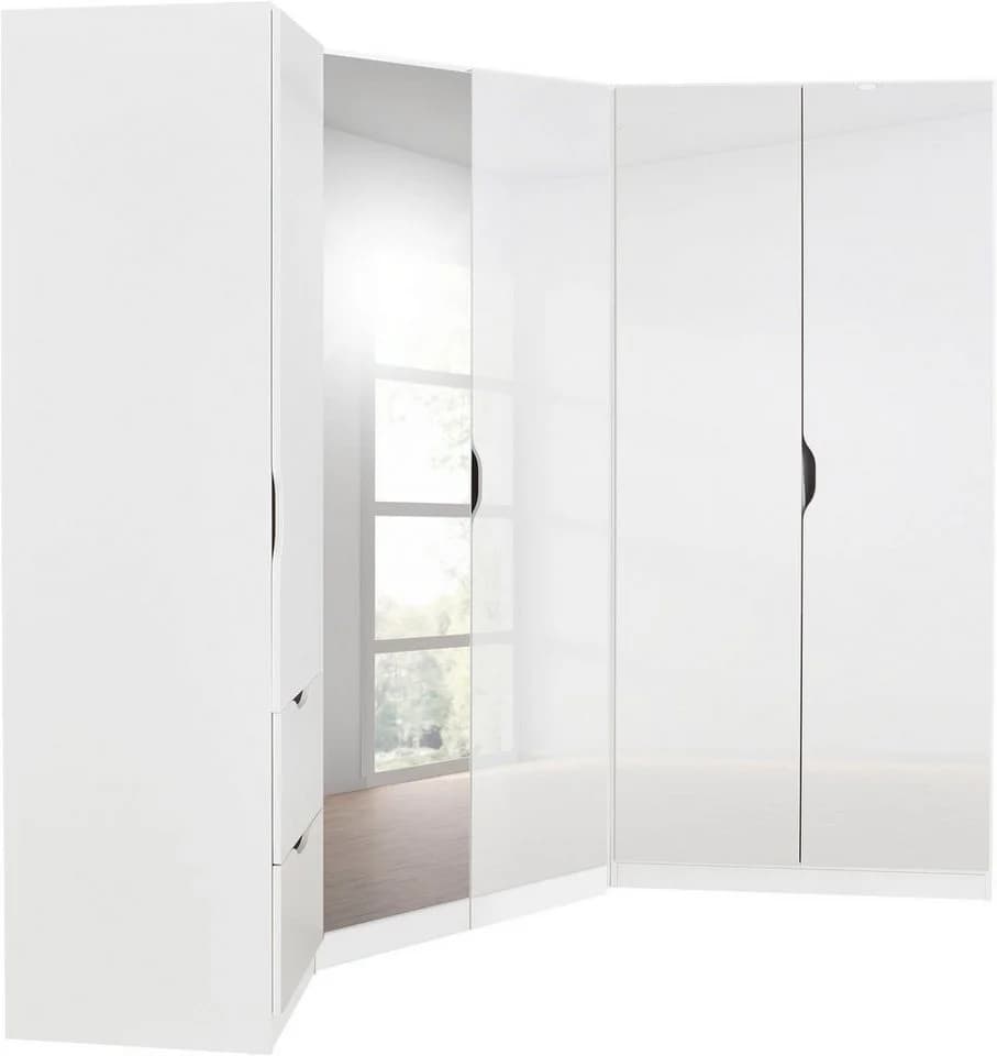 Schrank-Set RAUCH Freiham 3-tlg. Weiß Hochglanz Holzwerkstoff - Bild 2