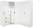 Schrank-Set RAUCH Freiham 3-tlg. Weiß Hochglanz Holzwerkstoff Bild 3