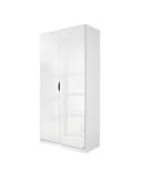 Rauch Freiham Kleiderschrank Weiß Hochglanz Nischenlösung Bild 2