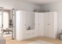 Rauch Skagen Schrank-Set Weiß mit Eckschrank und Spiegel Bild 1
