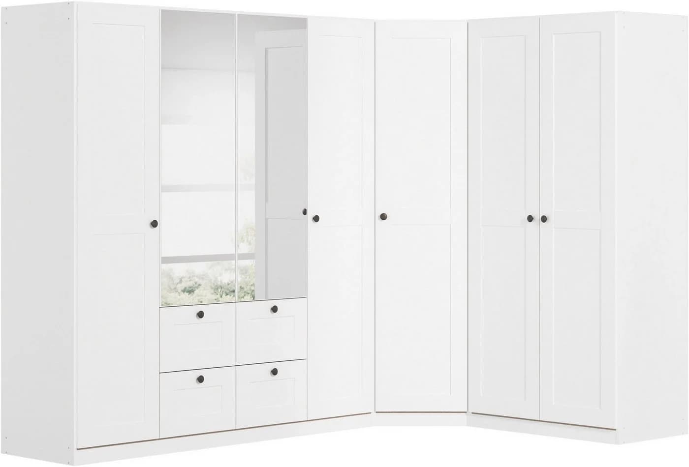 Rauch Skagen Schrank-Set Weiß mit Eckschrank und Spiegel - Bild 2
