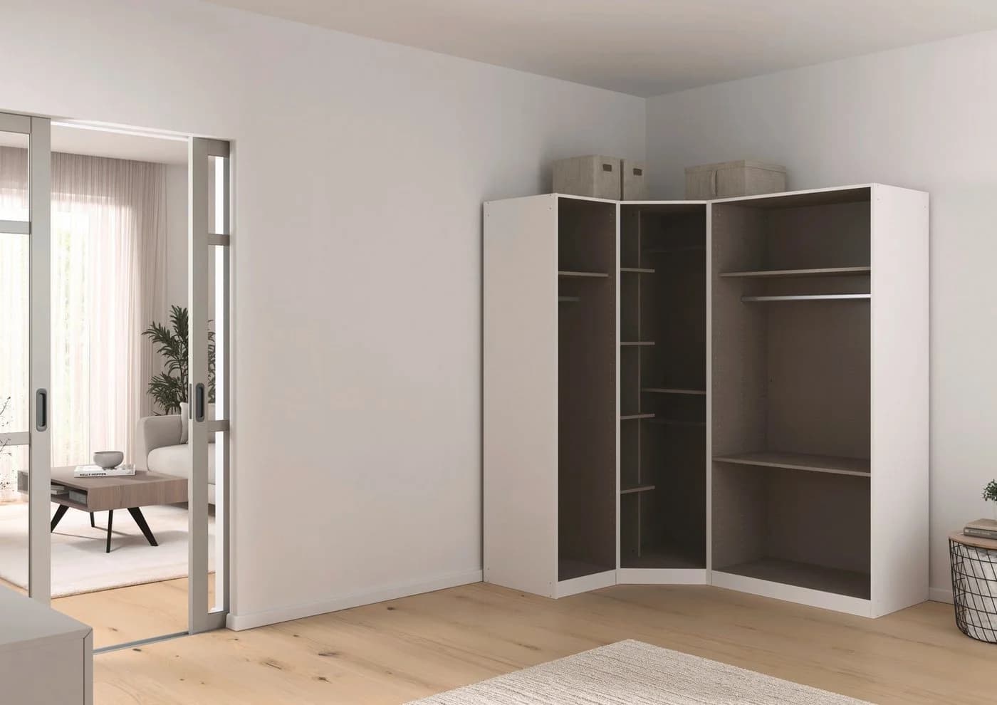 Rauch Skagen Schrank-Set Weiß Eckschrank 3-teilig