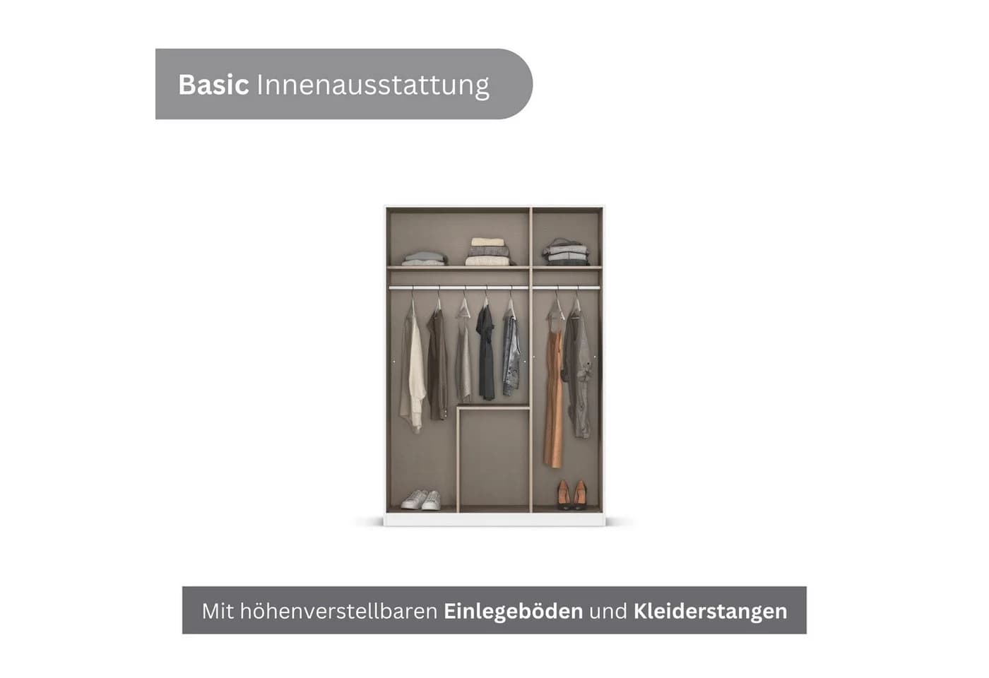 Rauch YLVA Drehtürenschrank Weiß Skandinavischer Style - Bild 4