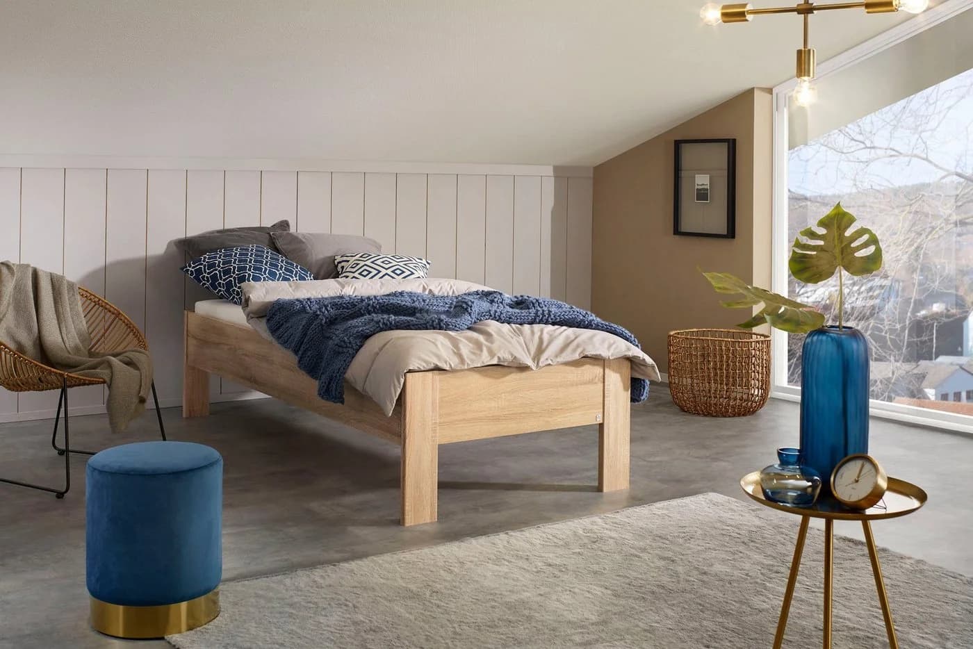 Futonbett RAUCH Aditio Braun Holzwerkstoff Ohne Kopfteil - Bild 1