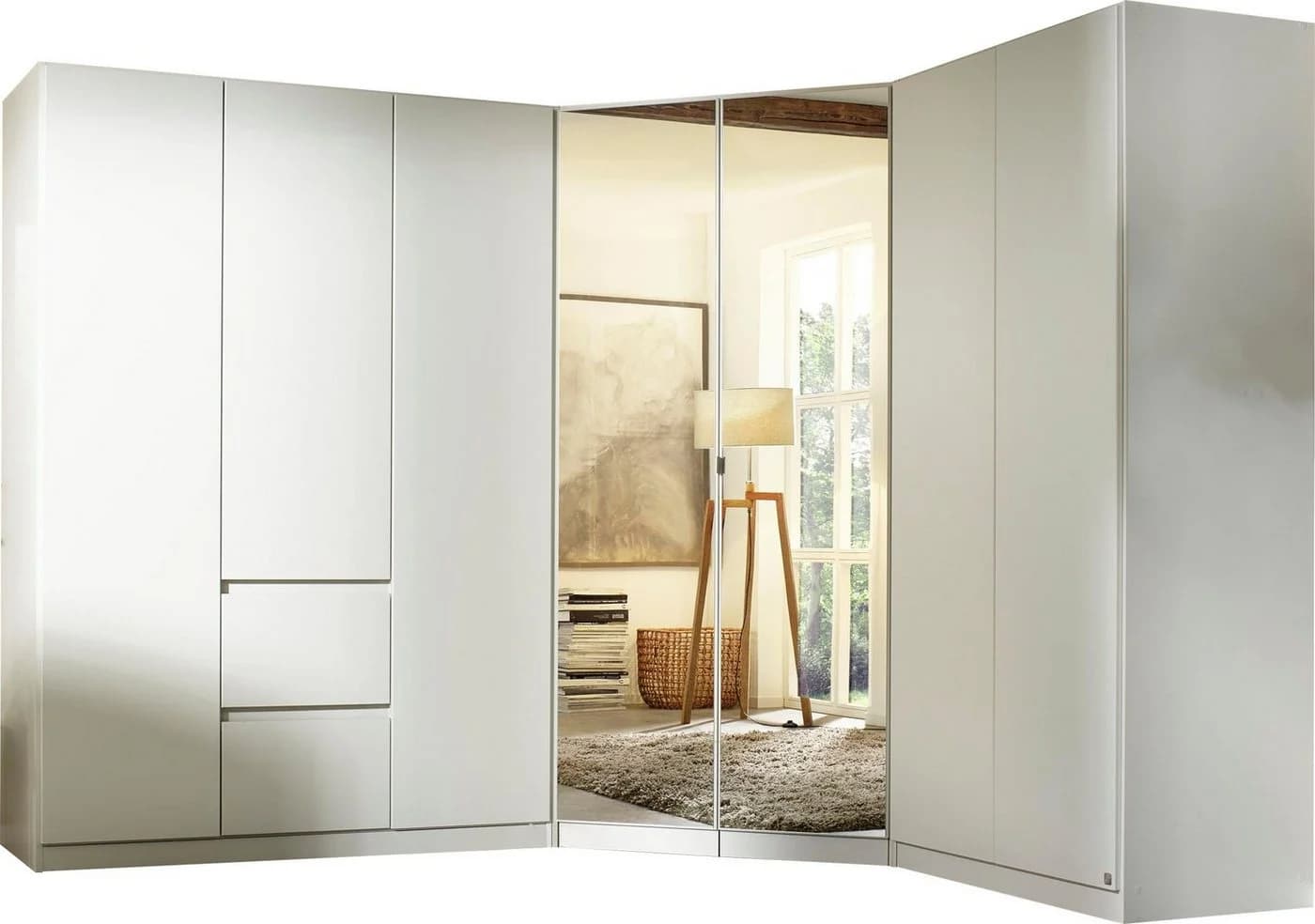 Rauch Schrank-Set NIDDA Alpinweiß Push-to-Open - Bild 2