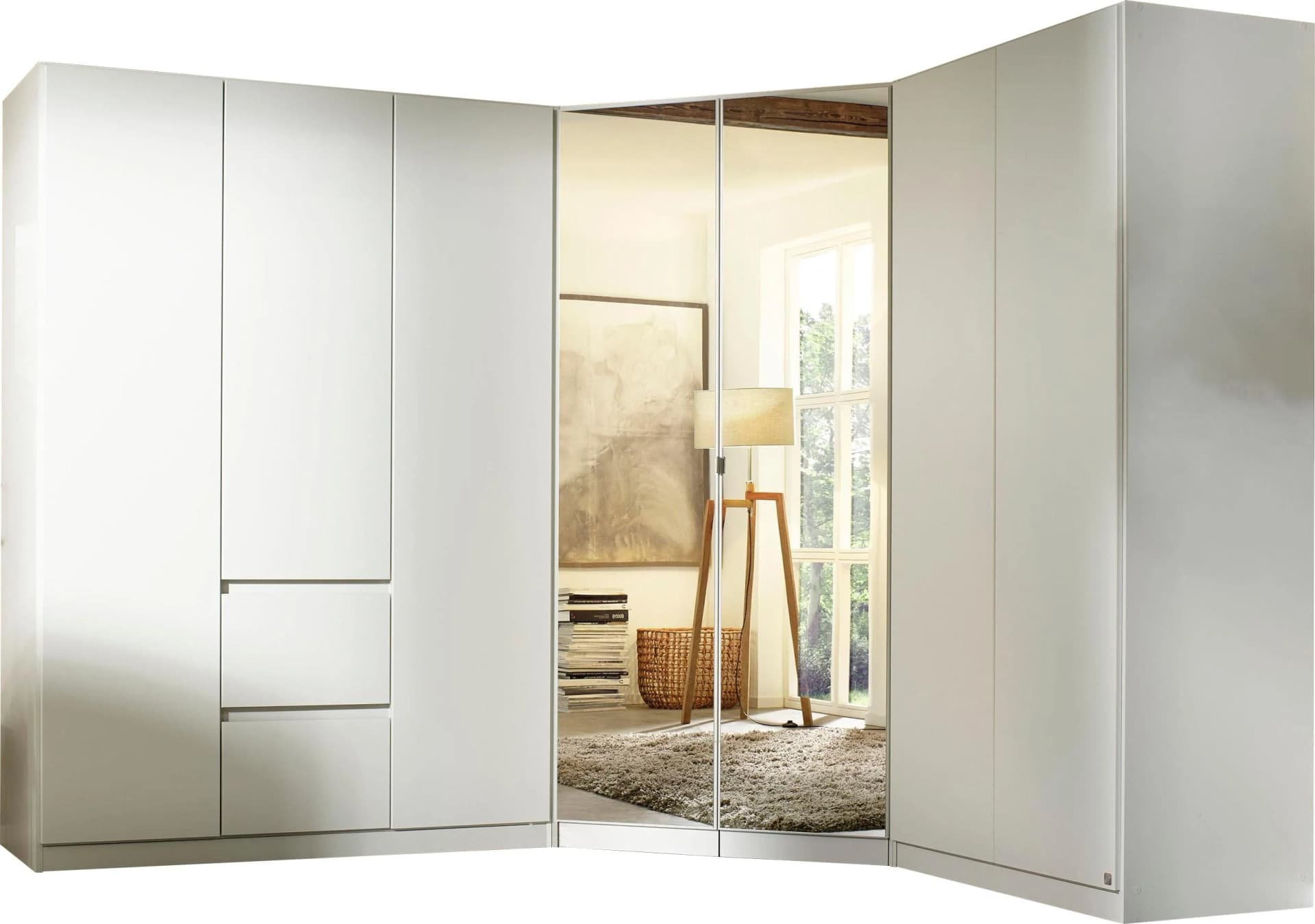 Rauch Schrank-Set NIDDA Alpinweiß Push-to-Open - Bild 5