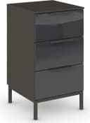 rauch Nachttisch FLIPP mit Glasfront und 3 Schubladen Soft-Close Bild 2