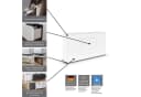 rauch Nachttisch FLIPP mit Glasfront und 3 Schubladen Soft-Close Bild 3