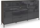 RAUCH Kombikommode FLIPP mit Glasfront Graphit/Glas Basalt Bild 2