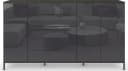 RAUCH Kombikommode FLIPP mit Glasfront Graphit/Glas Basalt Bild 4