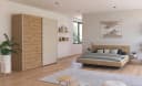 Schlafzimmer-Set RAUCH Monza Braun Bett 180x200 cm Schwebetürenschrank Bild 2