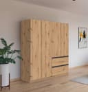 Rauch Costa Kleiderschrank 181 cm Eiche Artisan Push-to-Open Bild 1