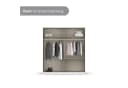 Rauch Costa Kleiderschrank 181 cm Eiche Artisan Push-to-Open Bild 3