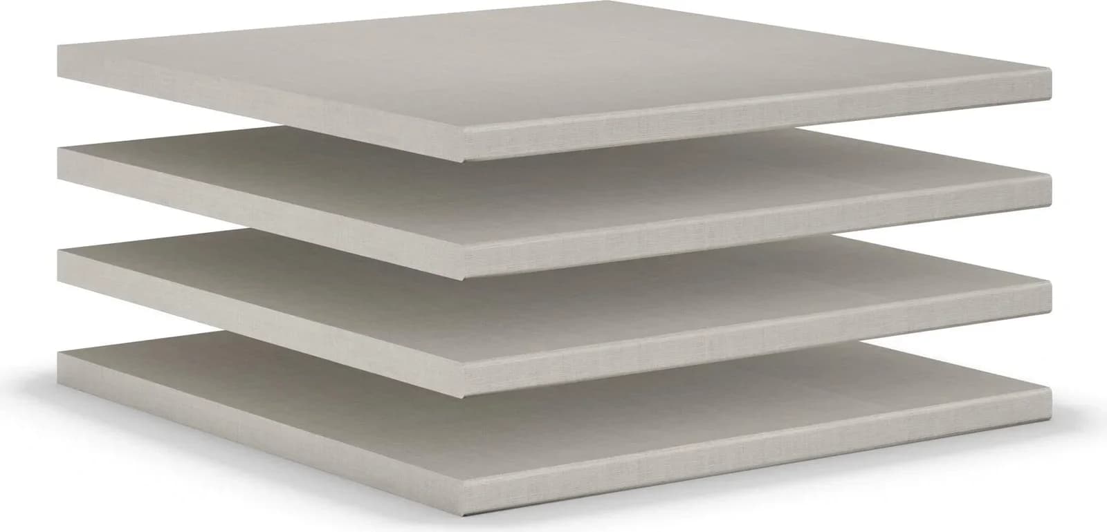 Einlegeboden Henderson Beige Leinenoptik 4er-Set Holzwerkstoff