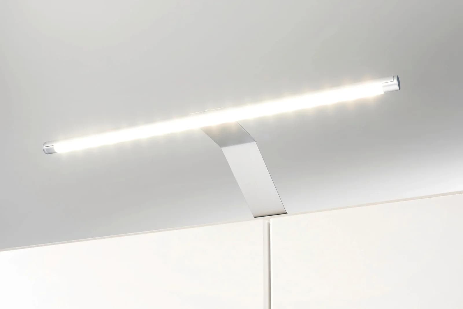 Schrankleuchte Henderson 3er-Set Silber Alufarbig mit Fußschalter