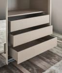 Schubladeneinsatz Henderson Beige Leinenoptik 3 Schubkästen Bild 1