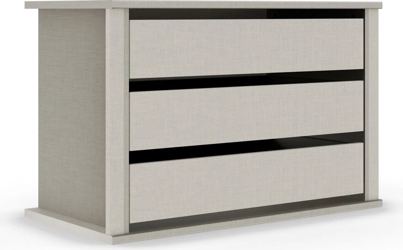 Schubladeneinsatz Henderson Beige Leinenoptik 3 Schubkästen - Bild 2
