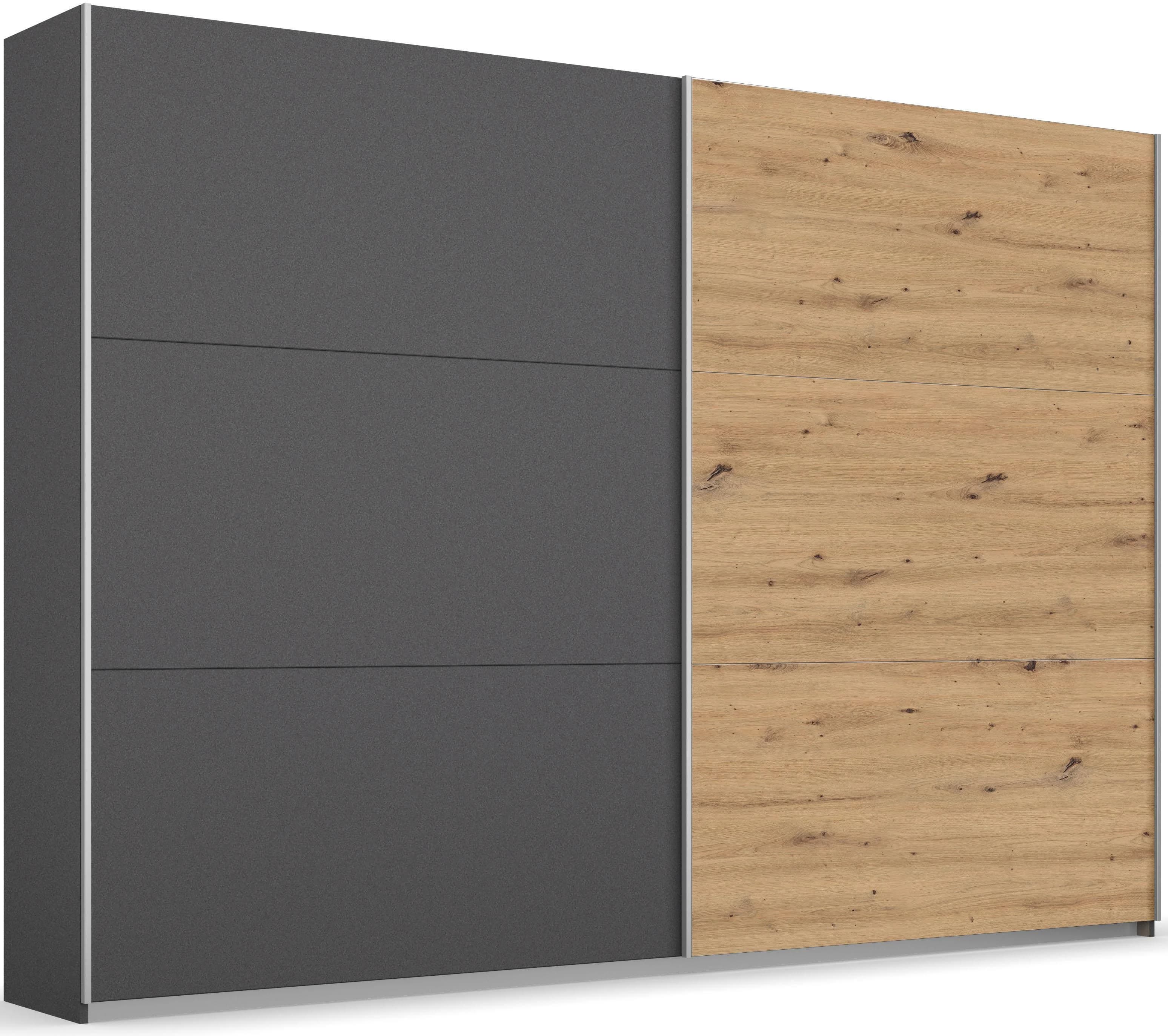 rauch BLUE Schwebetürenschrank AURELIO Grau Eiche Artisan