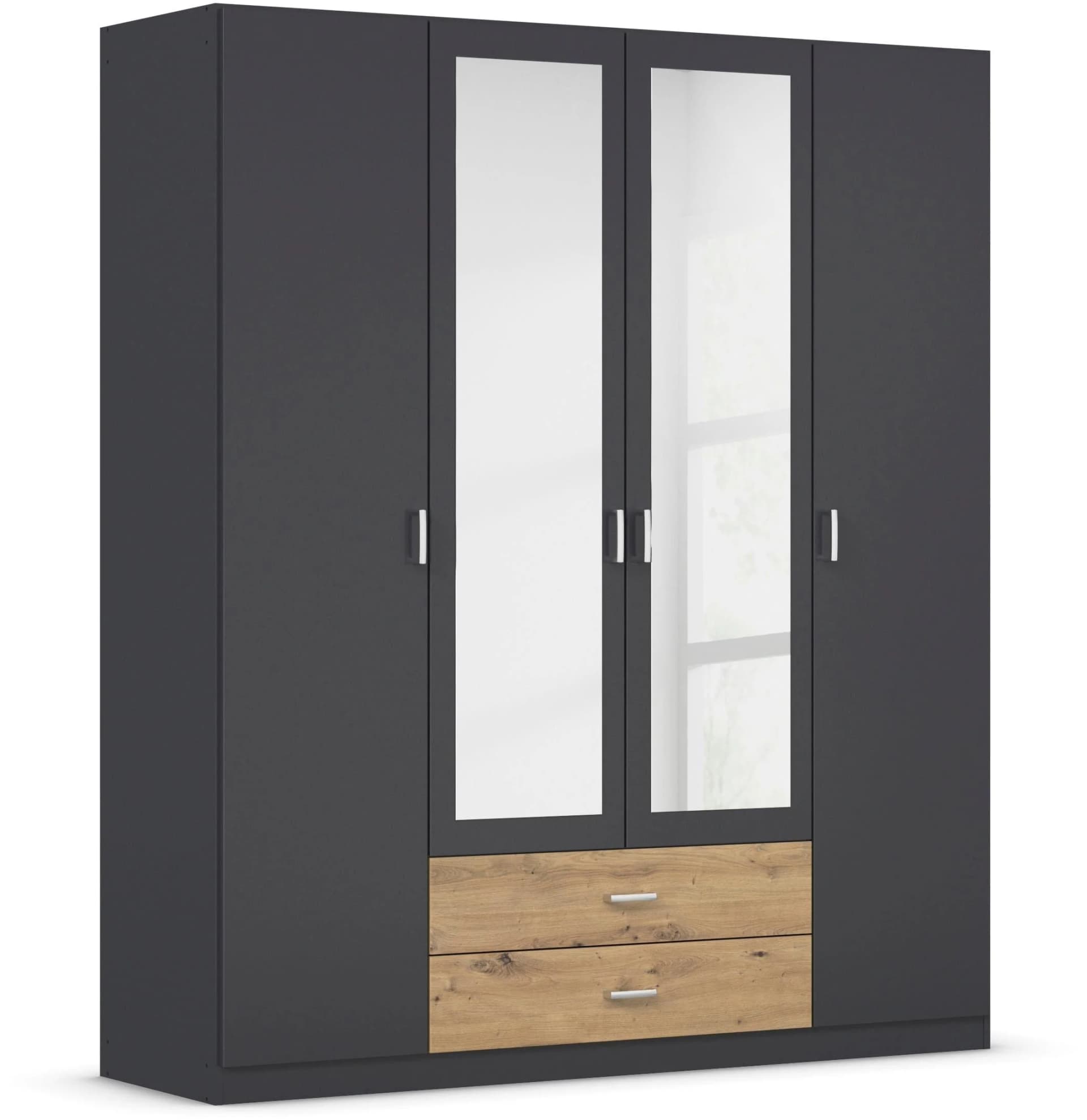 Rauch Kleiderschrank Gamma Grau Metall