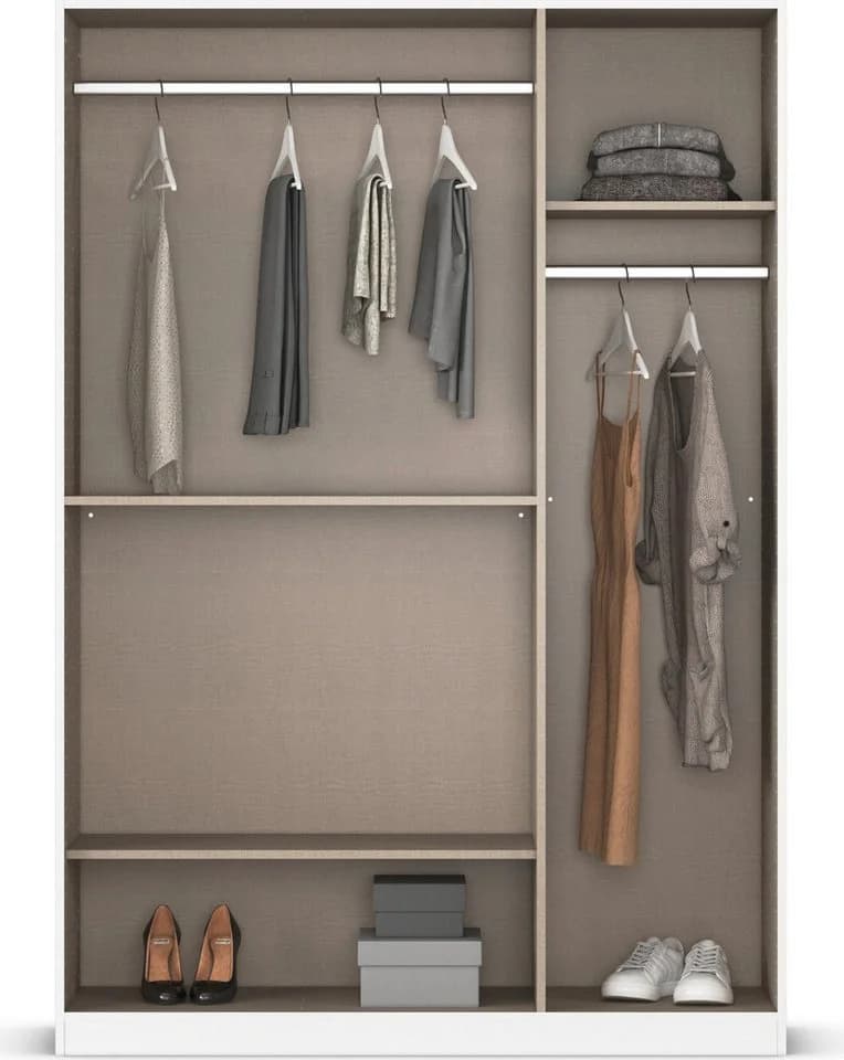 Rauch Maika Drehtürenschrank Weiß Eiche Artisan - Bild 4