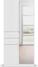 Rauch Maika Drehtürenschrank Weiß mit Schubladen Bild 3