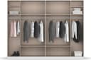 Rauch BLUE Kleiderschrank DAVOA Drehtürenschrank Weiß Eiche Artisan Bild 4
