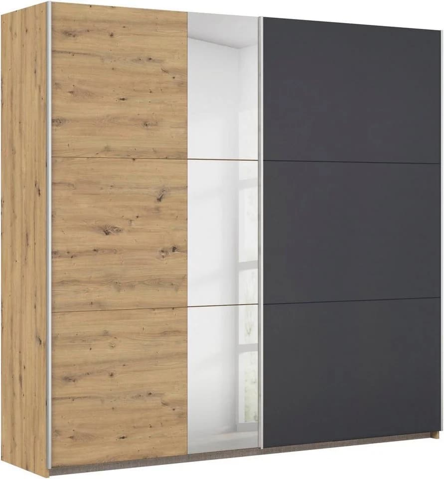 Rauch Monza Schlafzimmer-Set Grau mit Schwebetürenschrank - Bild 3