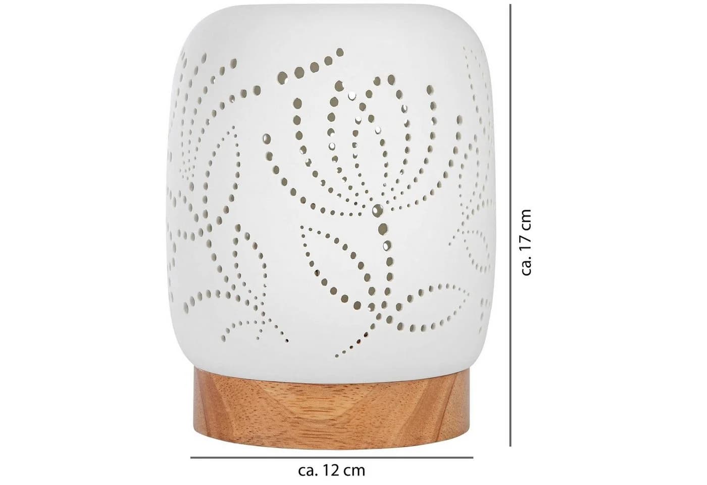 ONVAYA Elektrische Duftlampe Porzellan Cremeweiß Modern