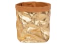 ONVAYA Aufbewahrungskorb Gold Waschbar Papyrolin Lederoptik Bild 2