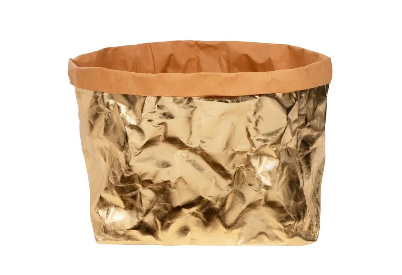 ONVAYA Aufbewahrungskorb Gold Papyrolin Faltbar Waschbar - Bild 2