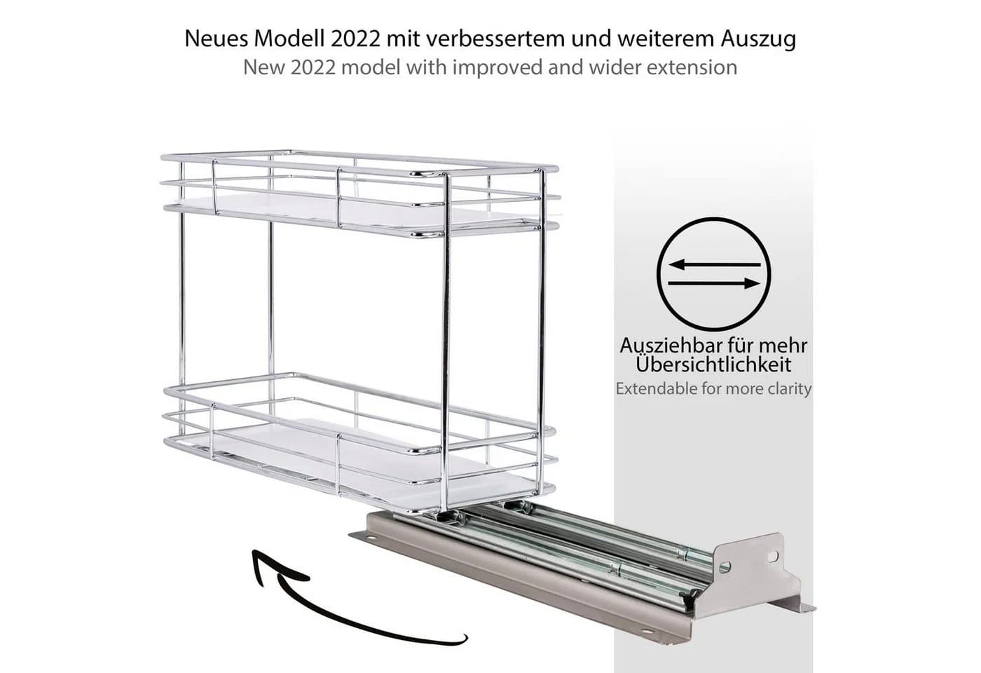 ONVAYA Gewürzregal ausziehbar, Gewürzständer aus Edelstahl - Bild 3