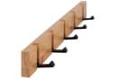 ONVAYA Wandgarderobe Bambus mit klappbaren Haken Modern Bild 2