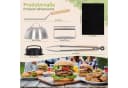 ONVAYA Burgerpresse-Set 8-tlg. mit Grillmatte & Schmelzglocke Bild 1