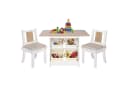 ONVAYA Kindertisch-Set mit Stühlen und Stauraum Weiß/Holzoptik Bild 2