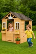 ONVAYA Spielhaus Kinderspielhaus mit Tür und Fenster Bild 1