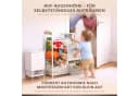 ONVAYA Kinderregal 4in1 Bücher- & Tonierregal Weiß Bild 5