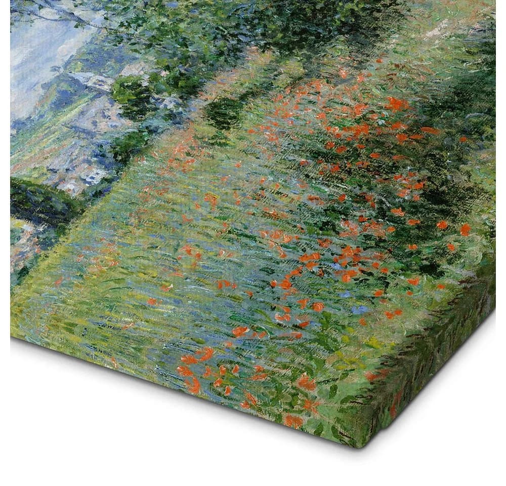 Posterlounge Wandbild Weg durch die Mohnblumen Leinwandbild - Bild 3