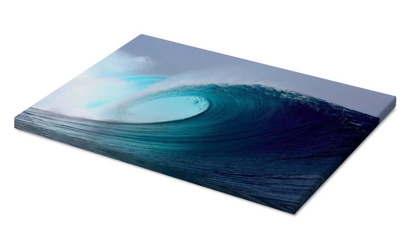 Posterlounge Leinwandbild Tropical blauen Welle surfen Paul Kennedy