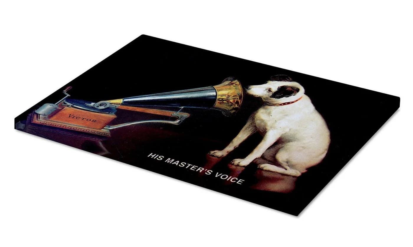 Posterlounge Leinwandbild Victor Grammophon Klassisch Vintage