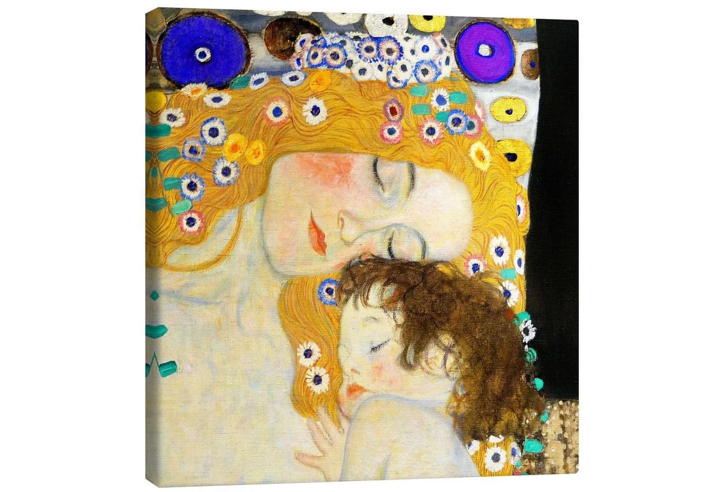 Posterlounge Wandbild Mutter und Kind (Detail) Gustav Klimt Leinwandbild - Bild 2